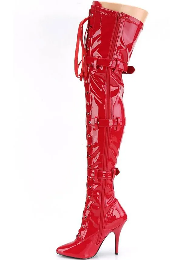 SEDUCE-3028 [Red] | THIGH HIGH BOOTS [PREORDER]