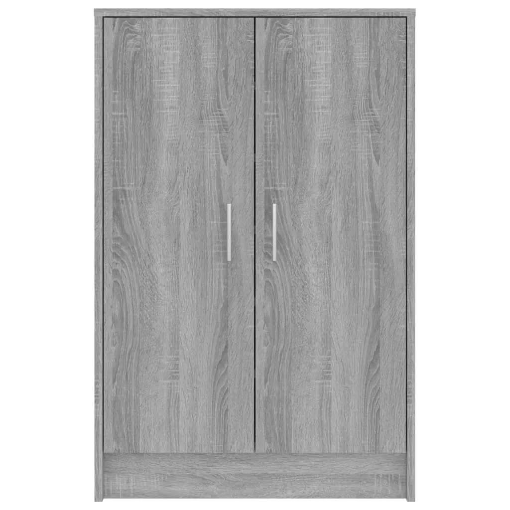 Shoe Cabinet Grey Sonoma 60x35x92 cm Engineered Wood