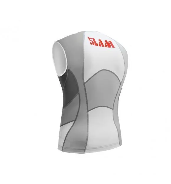 Slam Sleeveless Rash Shirt - White/Grey