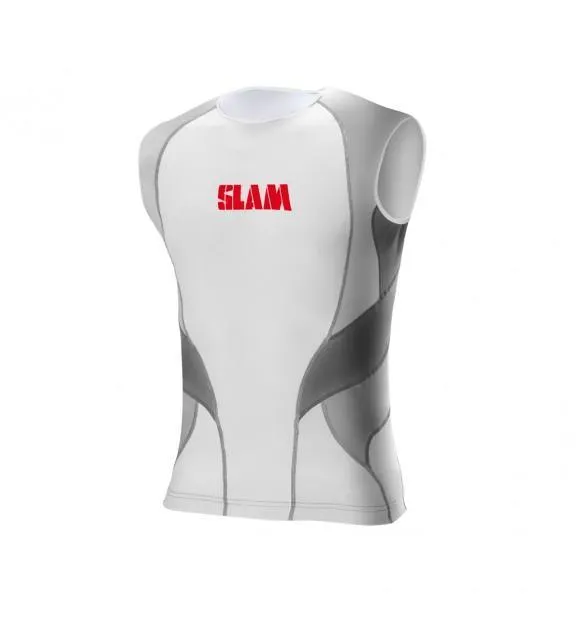 Slam Sleeveless Rash Shirt - White/Grey