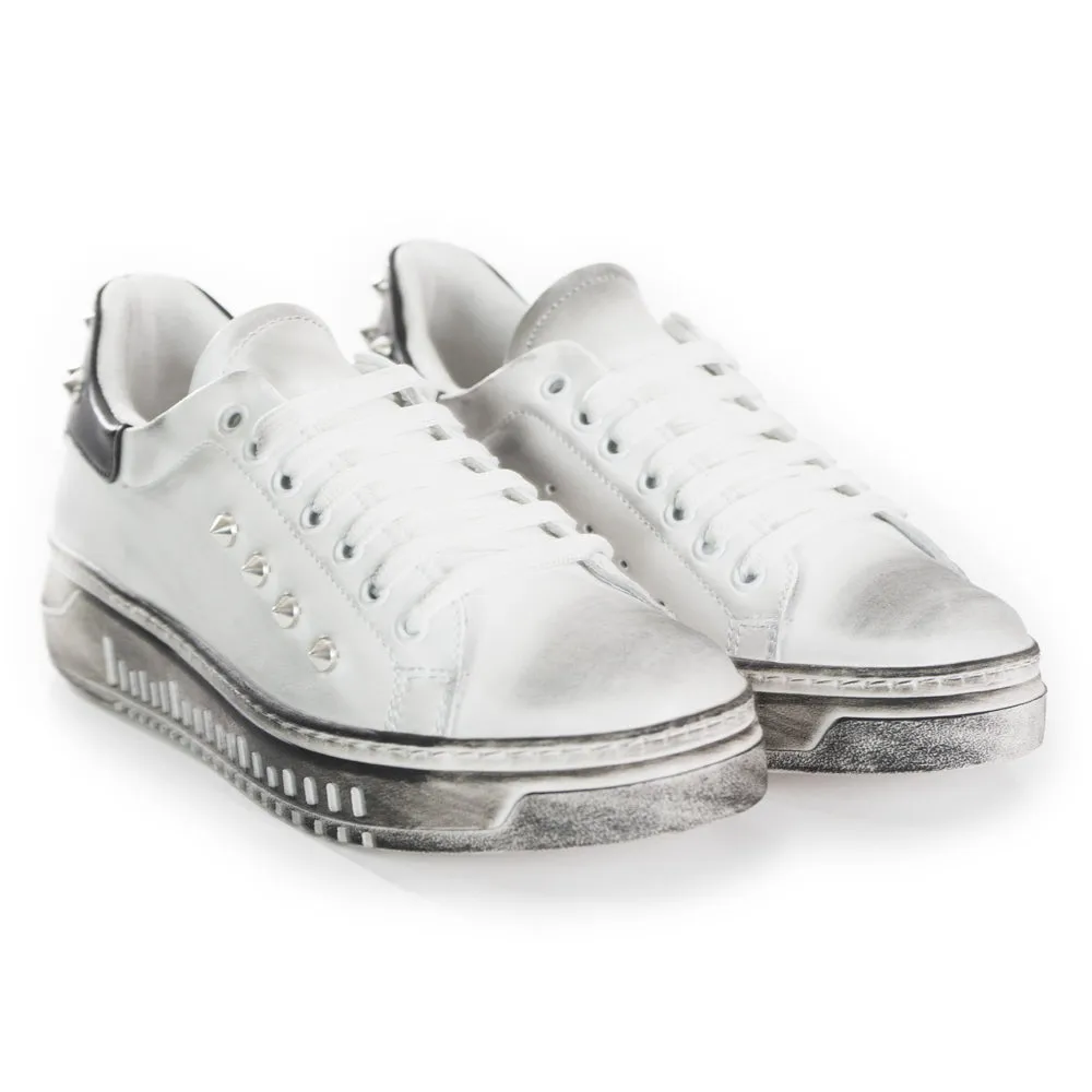 Sneakers Uomo Con Borchie Effetto Sporco Art. Sc78