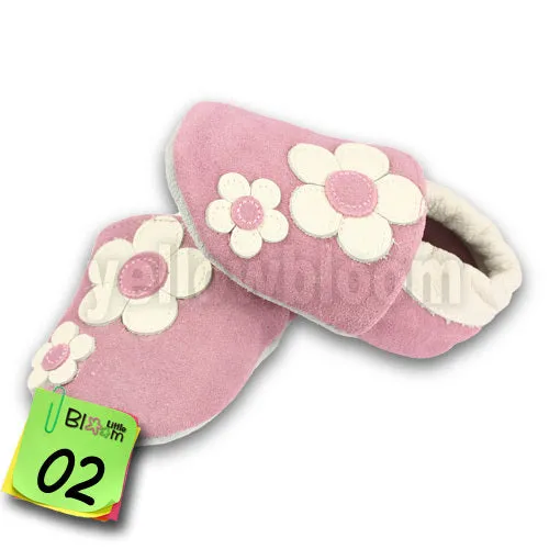 Soft Leather Baby Slippers 0-6 6-12 12-18 18-24