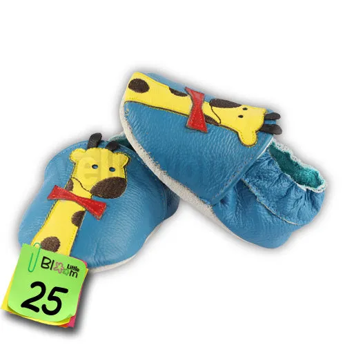 Soft Leather Baby Slippers 0-6 6-12 12-18 18-24