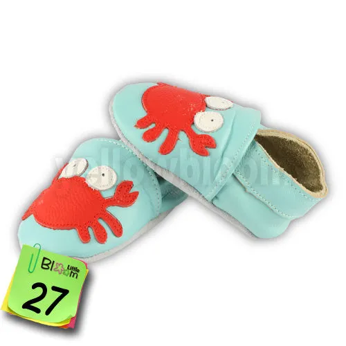 Soft Leather Baby Slippers 0-6 6-12 12-18 18-24