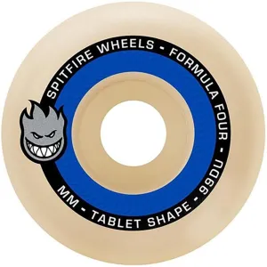 Spitfire 53mm 99d Formula Four BLUE Tablets Skateboard Wheels 4pk