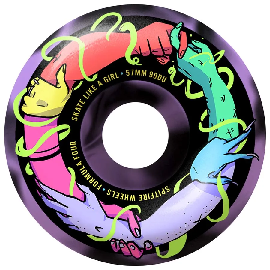 SPITFIRE FORMULA 4 CLASSICS SKATE LIKE A GIRL 99A (57MM)