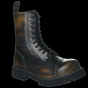 STEEL - 10 Eyelet Yellow Steel-Toe Boot