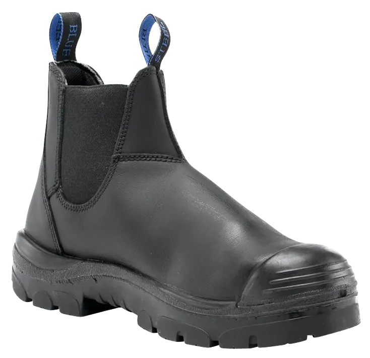 Steel Blue Mens Hobart Elastic Side Steel Cap Bump Boots