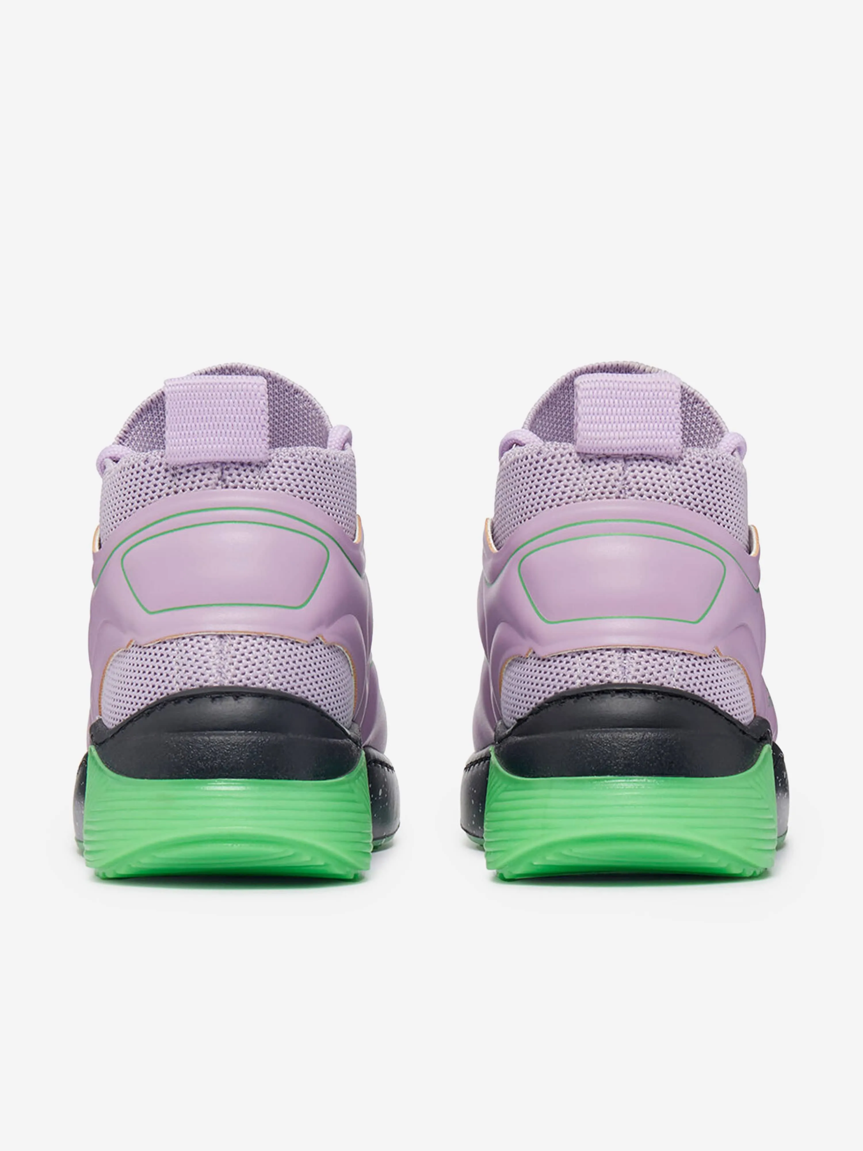 Stella McCartney Girls Lace Up Sock Trainers in Purple