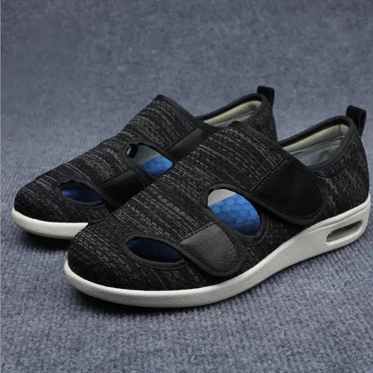 Summer Spring Comfortable Breathable Soft Medical Orthopedics Diabetic Shoes Diabetes Walking Sneaker Wind Adjusting