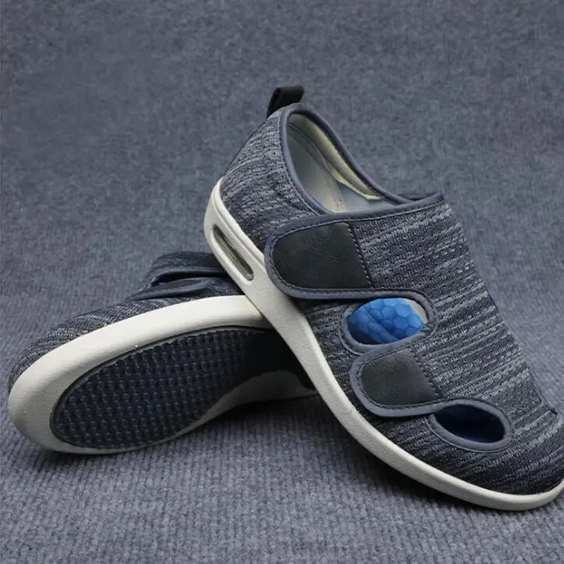 Summer Spring Comfortable Breathable Soft Medical Orthopedics Diabetic Shoes Diabetes Walking Sneaker Wind Adjusting