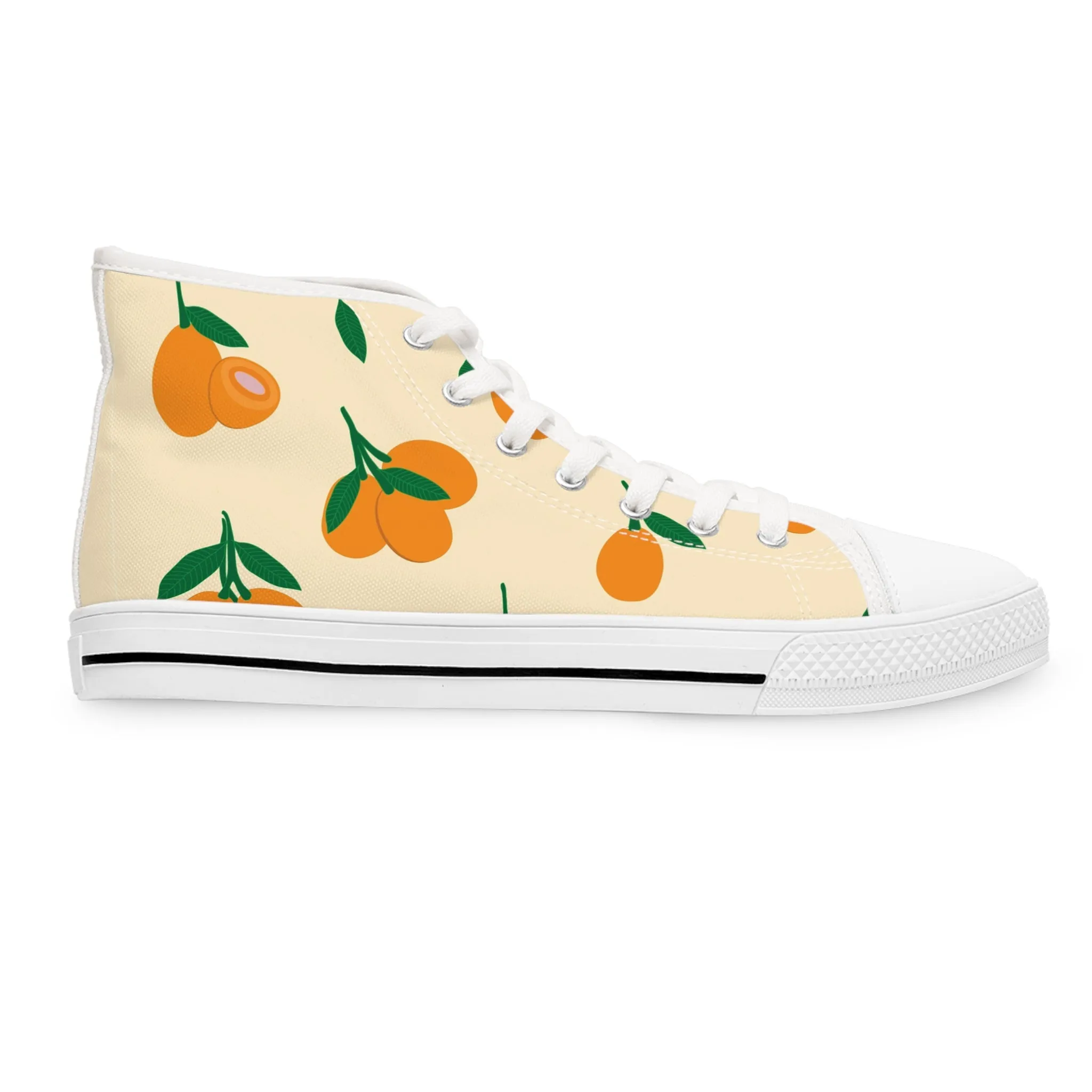 Sweet Yellow Marian Plums Women's High Top Sneakers