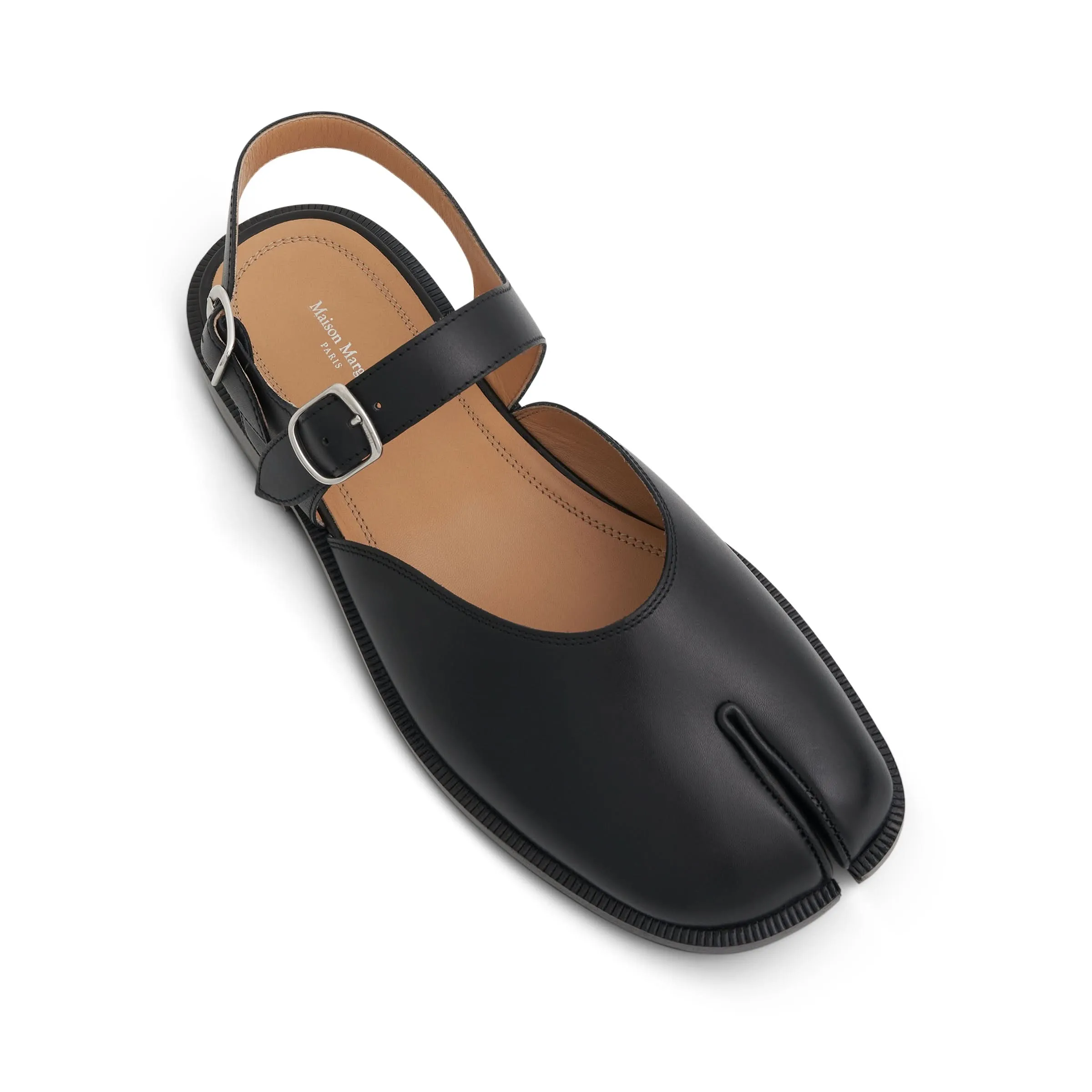 Tabi Strap Sandal in Black