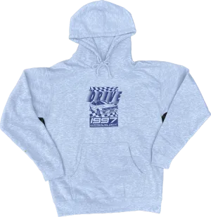 THE DRIVE SKATE SHOP QUATTRO HOOD HEATHER GREY/NAVY