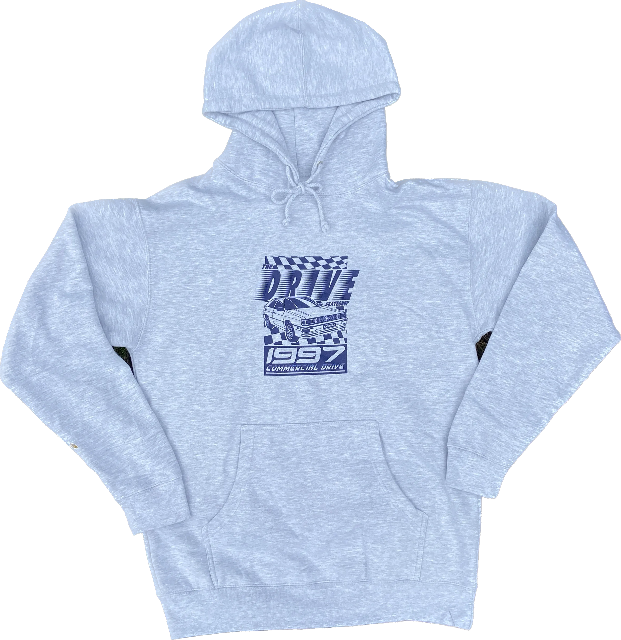 THE DRIVE SKATE SHOP QUATTRO HOOD HEATHER GREY/NAVY