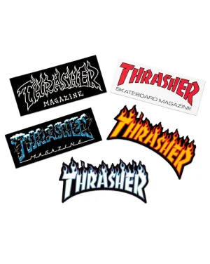 Thrasher 5 Pack Stickers - Multi