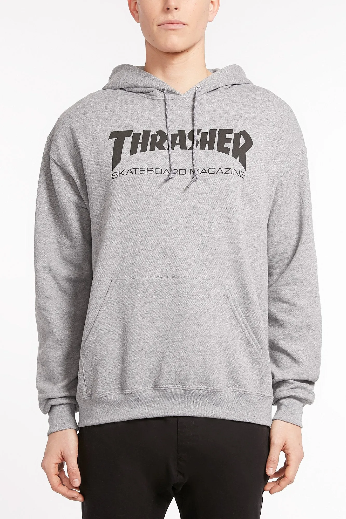 Thrasher Guys Heather Grey Skate Mag Hoodie