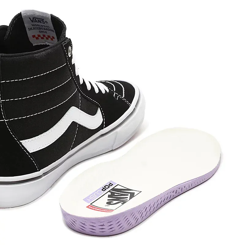 Tênis Vans Skate SK8 HI Pro Black White