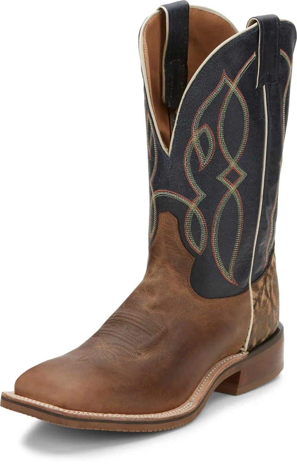 Tony Lama 11in Americana Mens Gold Brown Landgrab Leather Cowboy Boots