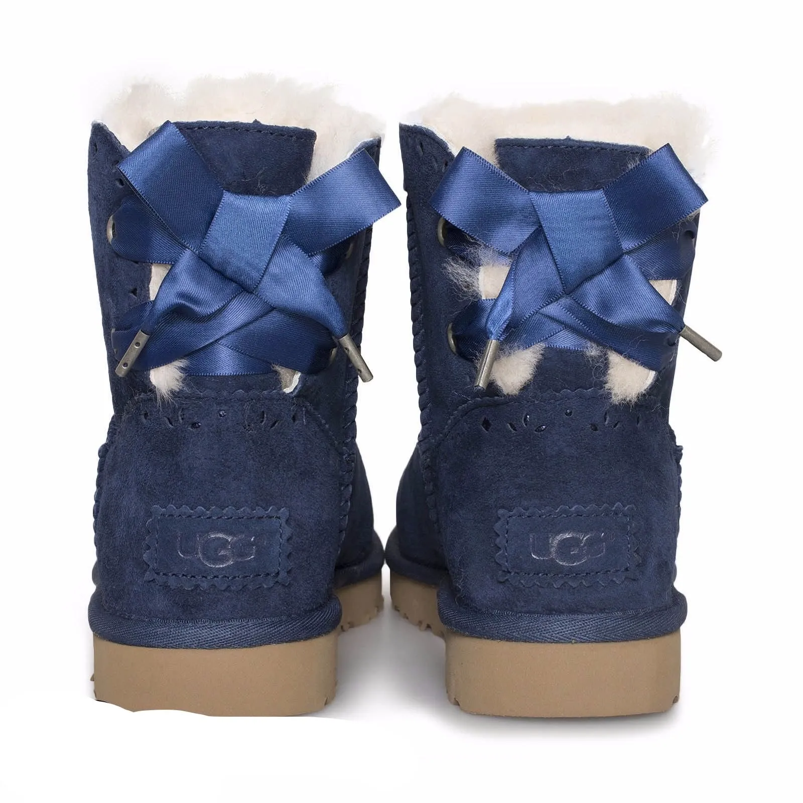 UGG Dixi Flora Perf Navy Boots