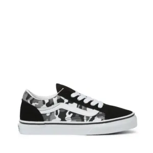 Vans - Old Skool - Youth's Primary Camo Black White NOT RETURNABLE