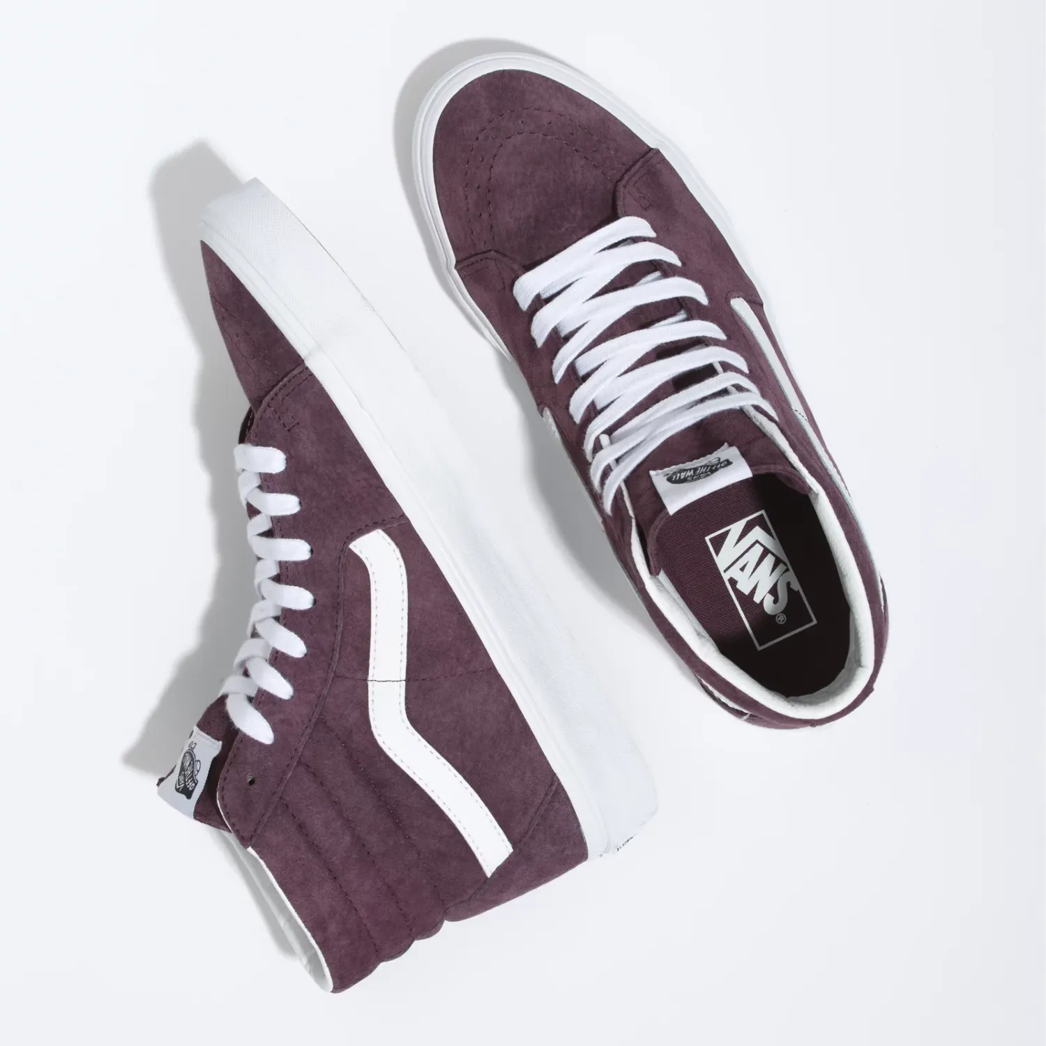 Vans Sk8-Hi Pig Suede Wine Tasting Men's Shoes