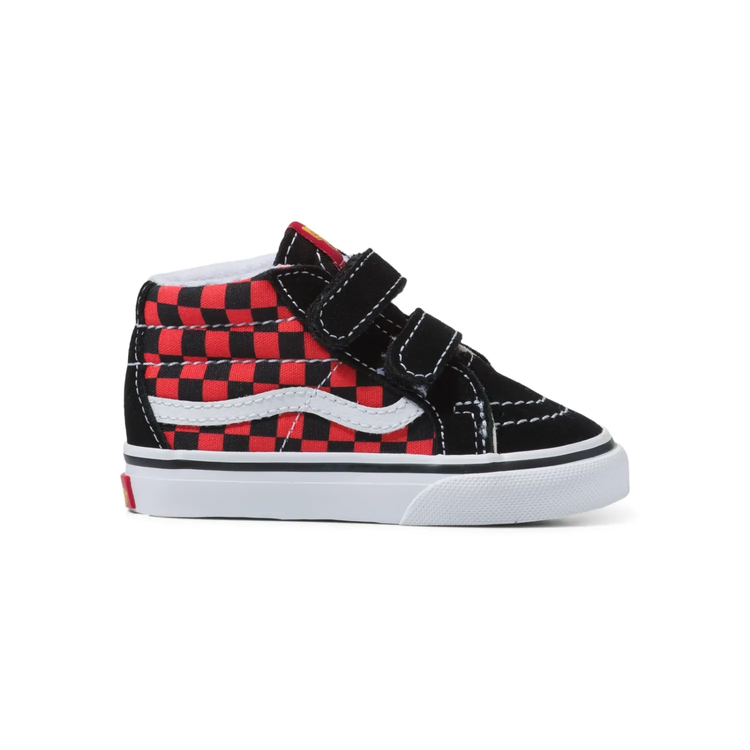 Vans Sk8-Mid Reissue V (Flame Logo Repeat) Black/Multi Toddler Shoes