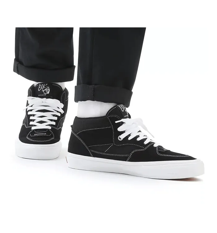 Vans Skate Half Cab Shoe | Black/White