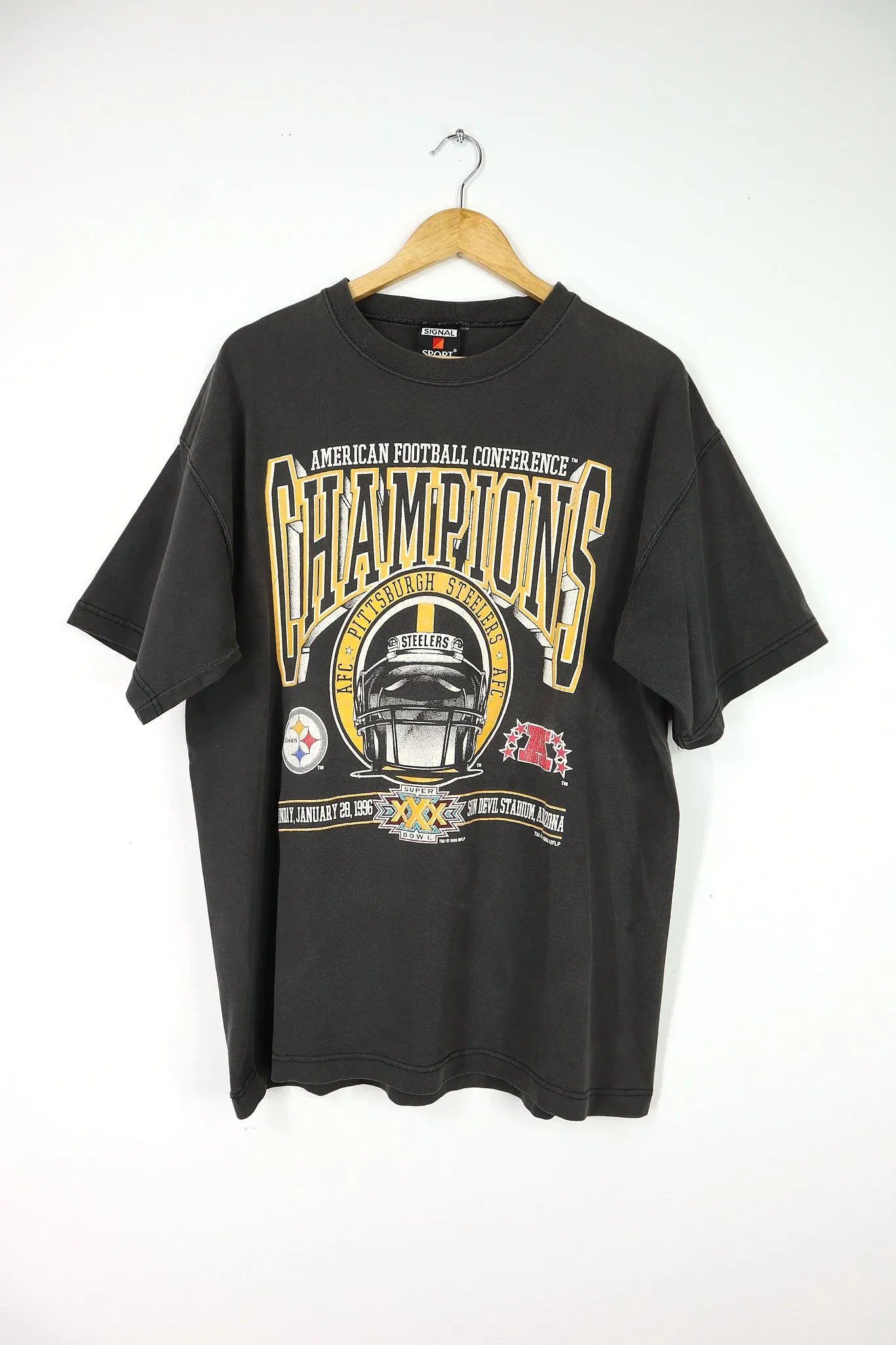 Vintage 1996 Pittsburgh Steelers AFC Champions Tee