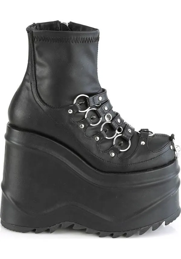 WAVE-110 [Black] | PLATFORM BOOTS [PREORDER]