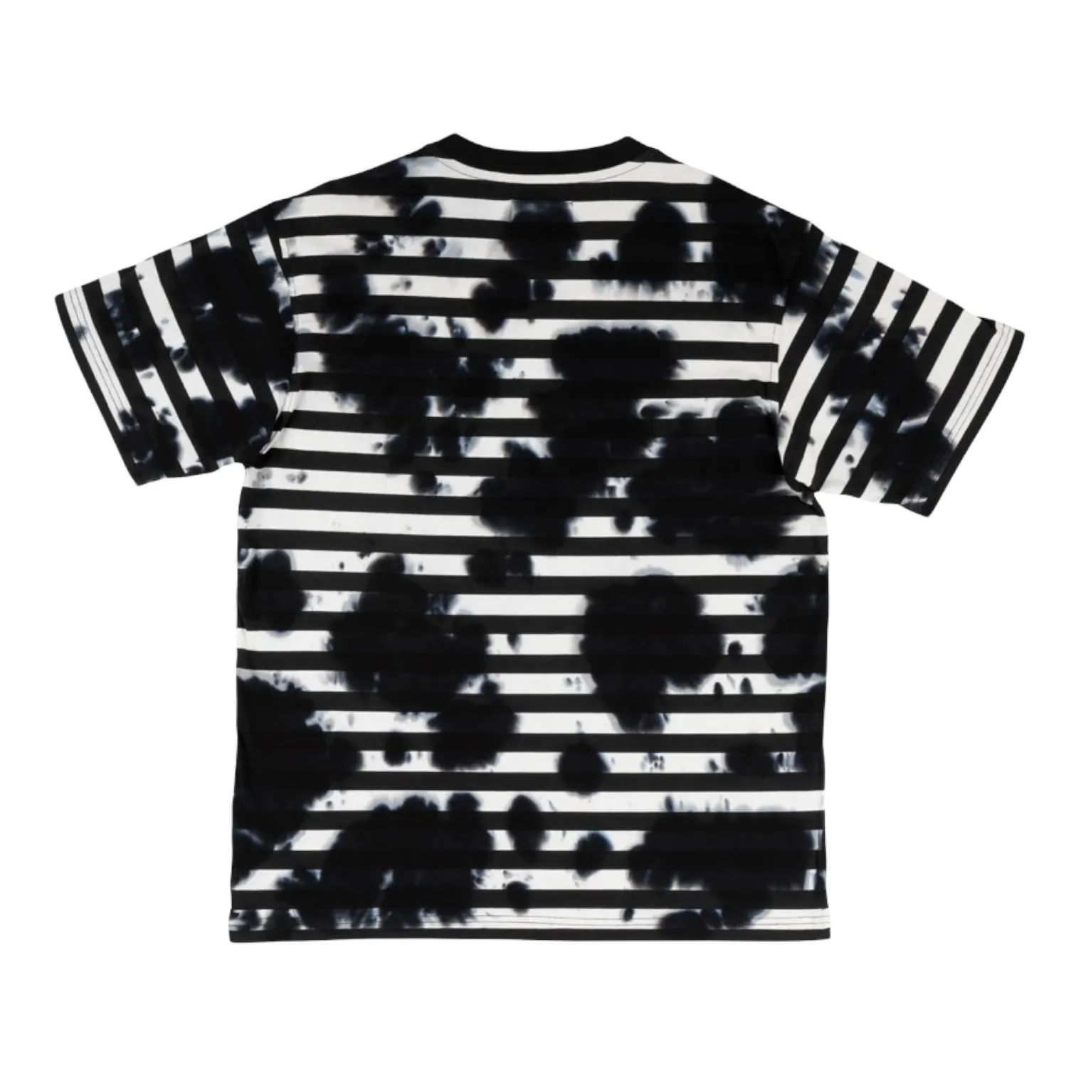 WELCOME RELIC TIE-DYED STRIPE SHORT SLEEVE KNIT - BONE