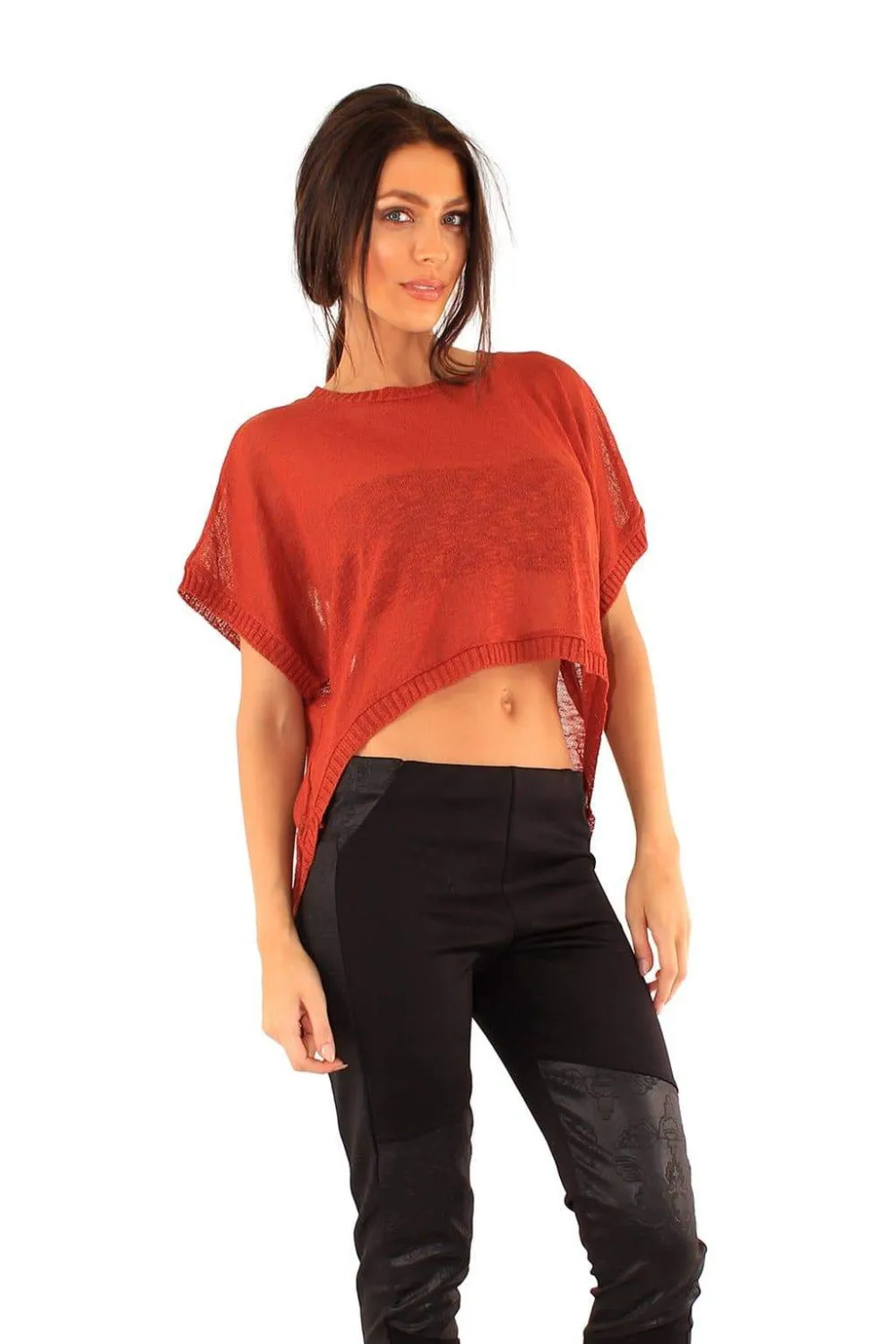 Women Cropped Lounge Sweater