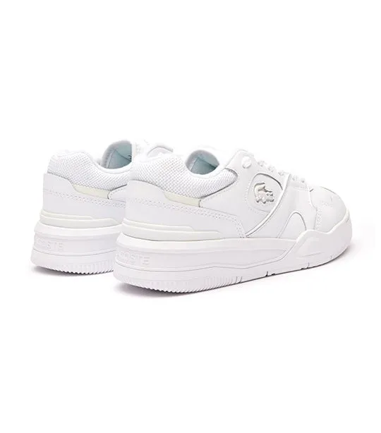 Women’s Lineshot Signature Heel Leather Trainers White/White