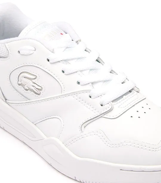 Women’s Lineshot Signature Heel Leather Trainers White/White